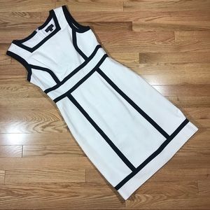 Tahari Black and White dress